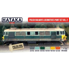 Hataka Hobby AS40 - Polish Railways locomotives paint set vol. 1 (6x17ml) - hobby store Tank Models