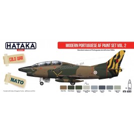 Hataka AS-60 - Modern Portuguese AF paint set vol. 2 (8x17ml) - sklep modelarski Tank Models