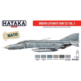 Hataka AS61 - Modern Luftwaffe paint set vol. 3 (6x17ml) - sklep modelarski Tank Models