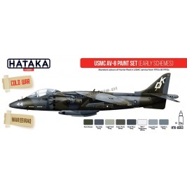 Hataka Hobby AS63 - USMC AV-8 paint set (early schemes) (8x17ml) - hobby store Tank Models