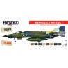 Hataka AS68 - Modern Hellenic AF Paint Set Vol. 1 (8x17ml) - sklep modelarski Tank Models