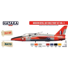 Hataka AS70 - Modern Royal Air Force paint set vol. 3 (8x17ml) - sklep modelarski Tank Models