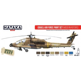 Hataka AS71 - Israeli Air Force paint set (modern rotors) (8x17ml) - sklep modelarski Tank Models