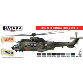 Hataka AS80 - Royal Netherlands AF paint set vol. 1 (8x17ml) - sklep modelarski Tank Models