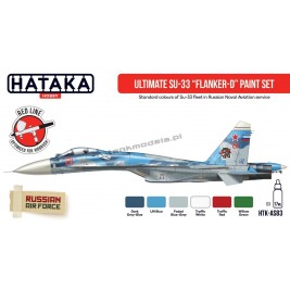 Hataka Hobby AS83 - Ultimate Su-33 Flanker-D paint set (6x17ml) - hobby store Tank Models