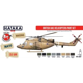 Hataka Hobby AS87 - British AAC Helicopters paint set (8x17ml) - hobby store Tank Models