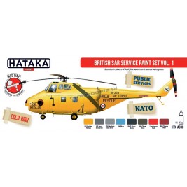 Hataka AS98 - British SAR Service paint set vol. 1 (8x17ml) - sklep modelarski Tank Models