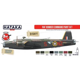 Hataka AS102 - RAF Bomber Command paint set (8x17ml) - hobby store Tank Models