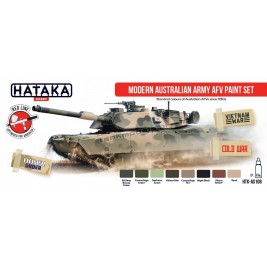 Hataka AS108 - Modern Australian Army AFV paint set (8x17ml) - hobby store Tank Models