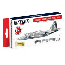 Hataka AS109 - Ukrainian AF paint set vol. 2 Grey Pixel (6x17ml) - sklep modelarski Tank Models
