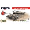 Hataka AS114 - Israeli Defence Forces AFV paint set (6x17ml) - sklep modelarski Tank Models