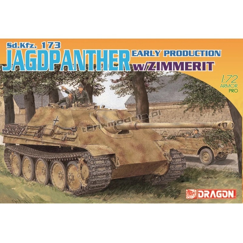 Dragon 7241 - Sd.Kfz.173 Jagdpanther Early Production - hobby store Tank Models