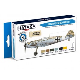 Hataka BS06.2 - Luftwaffe in Africa paint set (6x17ml) - hobby store Tank Models