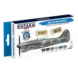 Hataka BS07 - Royal Air Force paint set (6x17ml) - hobby store Tank Models