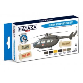 Hataka BS19 - US Army Helicopters paint set (6x17ml) - hobby store Tank Models