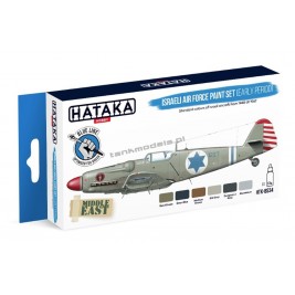 Hataka BS34 - Israeli Air Force paint set (early period) (6x17ml) - hobby store Tank Models