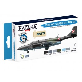 Hataka BS46 - Polish Navy / Air Force TS-11 paint set (6x17ml) - hobby store Tank Models