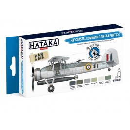 Hataka BS49 - RAF Coastal Command & RN FAA paint set (6x17ml) - hobby store Tank Models