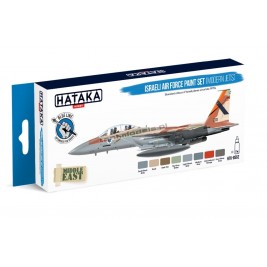 Hataka BS62 - Israeli Air Force paint set modern jets (8x17ml) - hobby store Tank Models