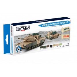 Hataka BS67 - Modern US Army and USMC AFV Paint Set (8x17ml) - sklep modelarski Tank Models