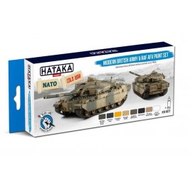 Hataka BS77 - Modern British Army & RAF AFV paint set (8x17ml) - sklep modelarski Tank Models