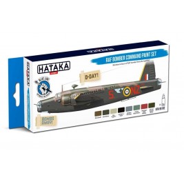 Hataka BS102 - RAF Bomber Command paint set (8x17ml) - hobby store Tank Models
