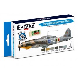 Hataka BS103 - WW2 Italian Air Force Paint set vol. 1 (6x17ml) - hobby store Tank Models