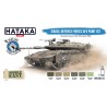 Hataka BS114 - Israeli Defence Forces AFV paint set (6x17ml) - hobby store Tank Models