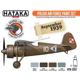 Hataka BS01 - Polish Air Force paint set (4x17ml) - hobby store Tank Models