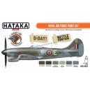 Hataka CS07 - Royal Air Force paint set (6x17ml) - hobby store Tank Models