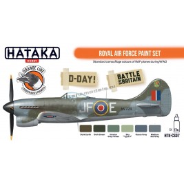 Hataka CS07 - Royal Air Force paint set (6x17ml) - sklep modelarski Tank Models