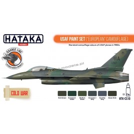Hataka CS10 - USAF Paint Set European Camouflage (6x17ml) - hobby store Tank Models