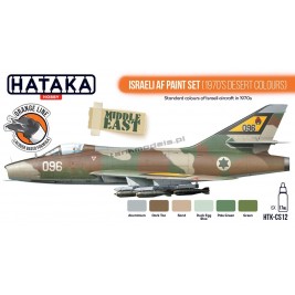 Hataka CS12 - Israeli AF paint set (1970's desert colours) (6x17ml) - hobby store Tank Models
