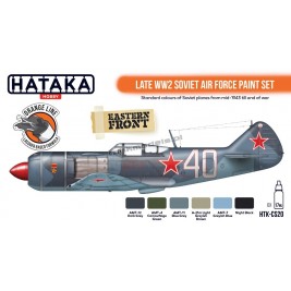 Hataka CS20 - Late WW2 Soviet Air Force paint set (6x17ml) - hobby store Tank Models