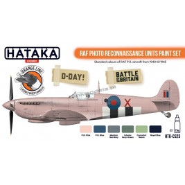 Hataka CS23 - RAF Photo Reconnaissance Units paint set (6x17ml) - hobby store Tank Models