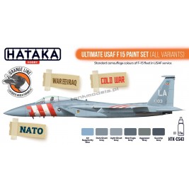 Hataka CS43 - Ultimate USAF F15 paint set (all variants) (6x17ml) - hobby store Tank Models