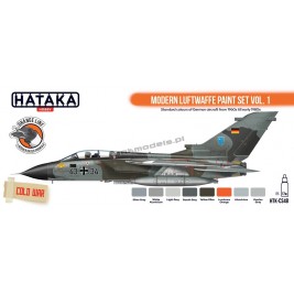 Hataka CS48 - Modern Luftwaffe paint set vol. 1 (8x17ml) - hobby store Tank Models