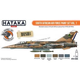 Hataka CS50 - South African Air Force paint set vol. 1 (6x17ml) - hobby store Tank Models
