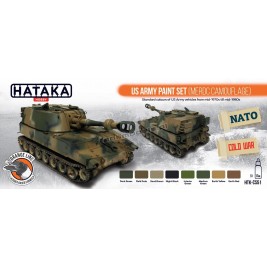 Hataka CS51 - US Army paint set (MERDC camouflage) (8x17ml) - sklep modelarski Tank Models