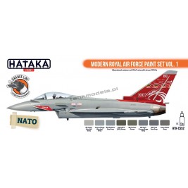 Hataka CS52 - Modern Royal Air Force paint set vol. 1 (8x17ml) - hobby store Tank Models