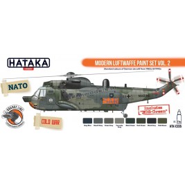 Hataka CS55 - Modern Luftwaffe paint set vol. 2 (8x17ml) - hobby store Tank Models