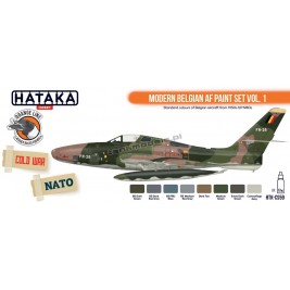Hataka CS59 - Modern Belgian AF paint set vol. 1 (8x17ml) - hobby store Tank Models