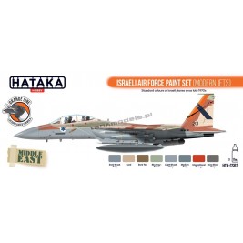 Hataka CS62 - Israeli Air Force paint set modern jets (8x17ml) - hobby store Tank Models
