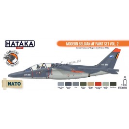 Hataka CS64 - Modern Belgian AF paint set vol. 2 (8x17ml) - hobby store Tank Models