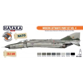 Hataka CS66 - Modern Luftwaffe Paint Set Vol. 4 (8x17ml) - hobby store Tank Models