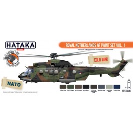 Hataka CS80 - Royal Netherlands AF paint set vol. 1 paint set (8x17ml) - sklep modelarski Tank Models