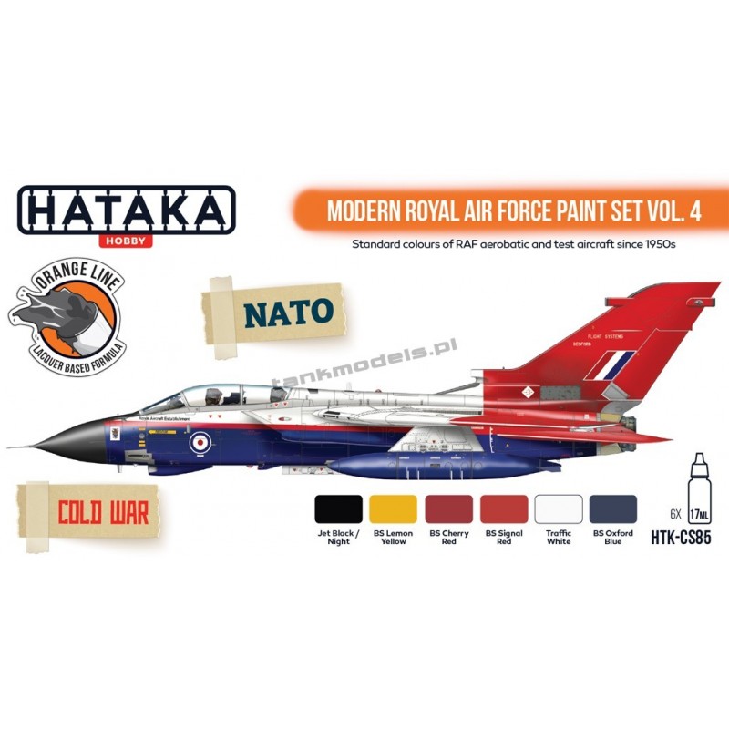 Hataka CS85 - Modern Royal Air Force paint set vol. 4 (6x17ml) - sklep modelarski Tank Models