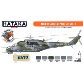 Hataka CS89 - Modern Czech AF paint set vol. 1 (6x17ml) - hobby store Tank Models