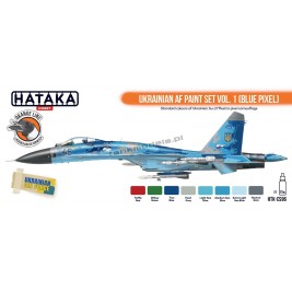 Hataka CS96 - Ukrainian AF paint set vol. 1 (Blue Pixel) (8x17ml) - hobby store Tank Models