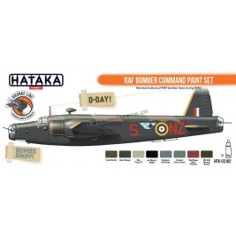 Hataka CS102 - RAF Bomber Command paint set (8x17ml) - hobby store Tank Models